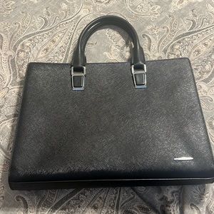 Machk Womens Leather Laptop Briefcase — Male and Female